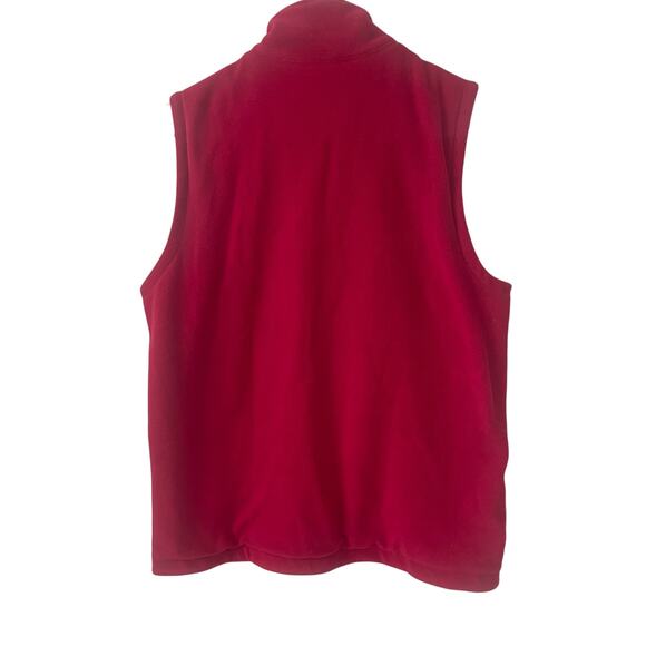 Lands' End Magenta Fleece Vest Sz S - Picture 2 of 3